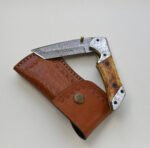 Damascus Steel Foldable Pocket Knife