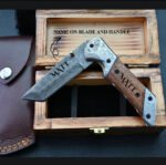 Hand Forged Damascus steel Pocket Folding Knife - Image 2