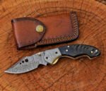 Handmade Damascus pocket knife - Image 3