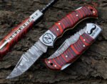 Handmade Damascus Liner lock folding knife - Image 2