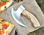 Damascus steel pizza cutter - Image 3