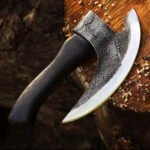 Steel Pizza Cutter Axe, Viking Style