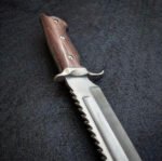 Handmade Forged Knife with Leather Sheath - Image 2