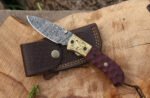 Damascus Liner lock folding knife - Image 2