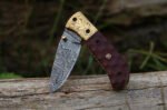 Damascus Liner lock folding knife - Image 7