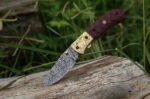 Damascus Liner lock folding knife - Image 5